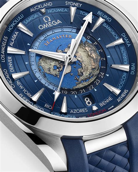 omega seamaster aqua terra 150m co-axial gmt worldtimer 220.12.43.22.03.001|omega worldtimer aqua terra.